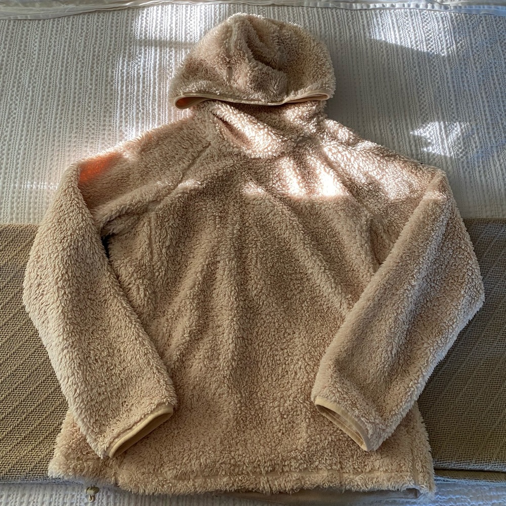 Burton lynx pullover fleece, cream/off white, large